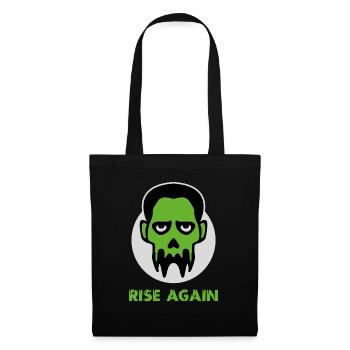 Zombie Head  - Halloween Creepy Undead Design - Tote Bag - black - Front