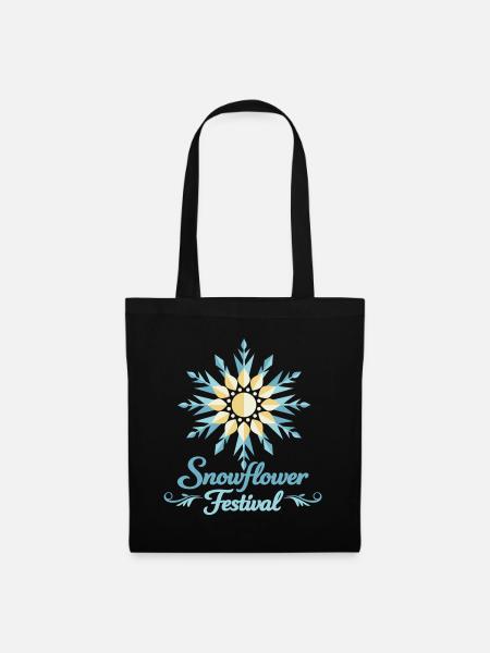 Sonnenblumenfest - Stoffbeutel - Schwarz