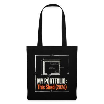 My Portfolio - Stoffbeutel - Schwarz - Vorne
