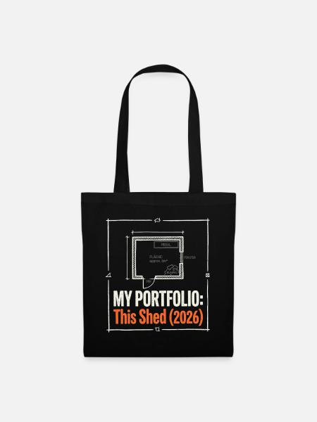 My Portfolio - Stoffbeutel - Schwarz