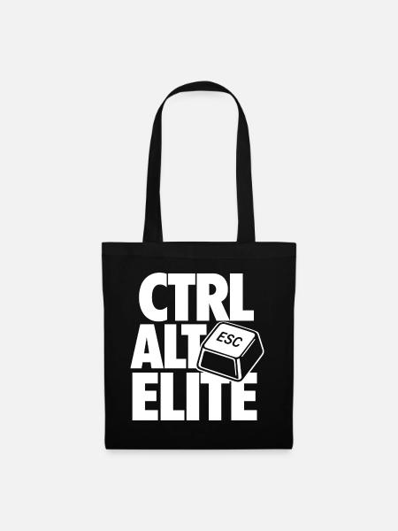 Ctrl Alt Elite Programmierer - Stoffbeutel - Schwarz
