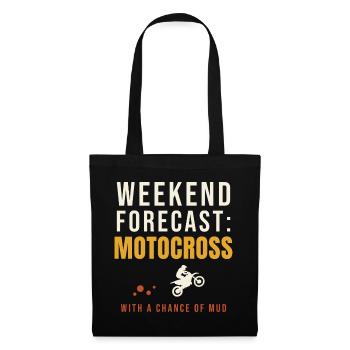 Weekend Forecast Motocross Chance Of Mud - Tote Bag - black - Front