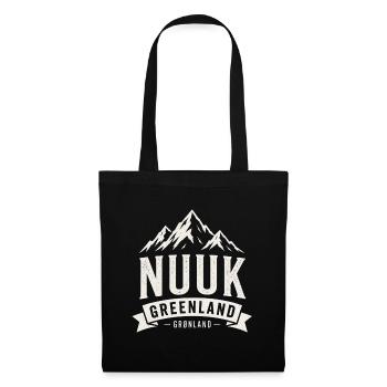Nuuk - Greenland - Artic Ocean - Denmark - Stoffbeutel - Schwarz - Vorne