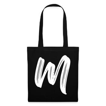 M - Stoffbeutel - Schwarz - Vorne