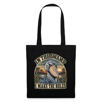 Shoebill – Ich mache die Regeln - Stoffbeutel - Schwarz - Vorne