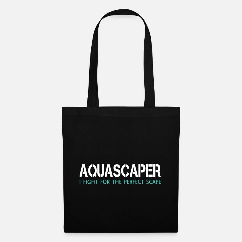Aquascaping - Aquascaper - Aquarium - Geschenk - Stoffbeutel - Schwarz