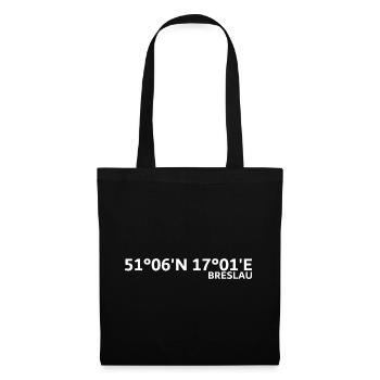 Wroclaw Coordinates - Tote Bag - black - Front