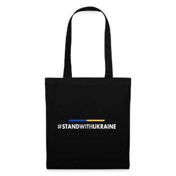 Stand with ukraine - Stoffbeutel - Schwarz - Vorne