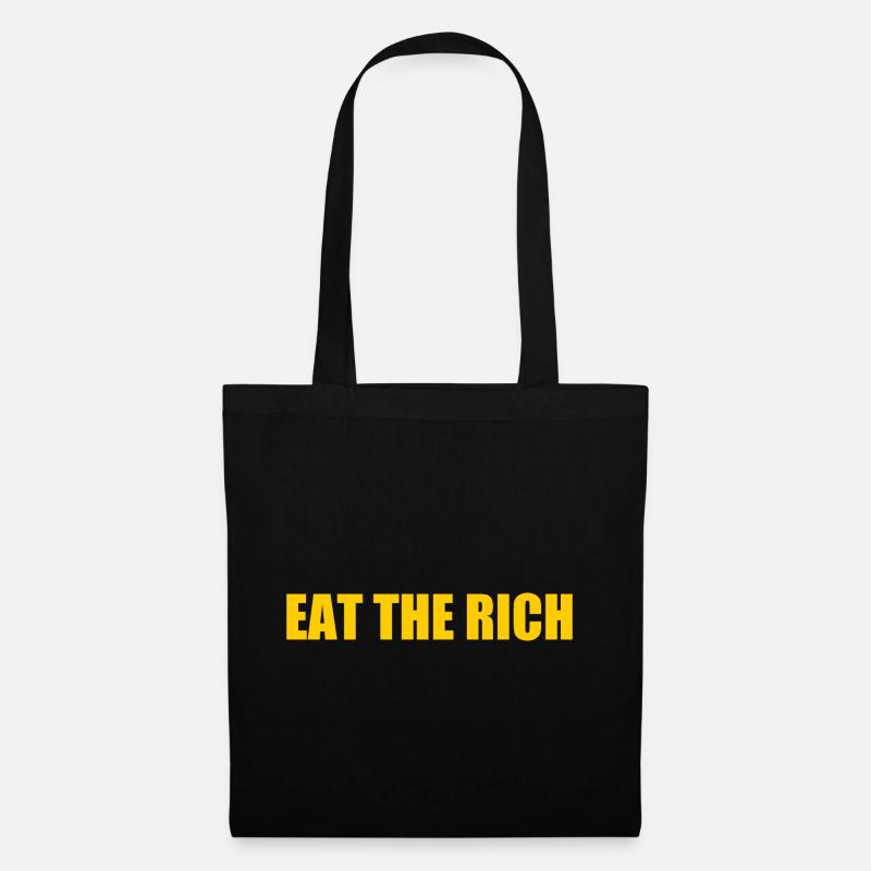 Eat the rich - Stoffbeutel - Schwarz