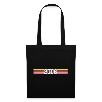 Vintage 2006 retro 2006 sunset 2006 - Stoffbeutel - Schwarz - Vorne