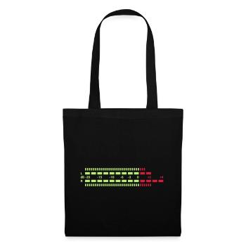 Equalizer dreifarbig EQ Musik Anlage Techno Club S - Tote Bag - black - Front