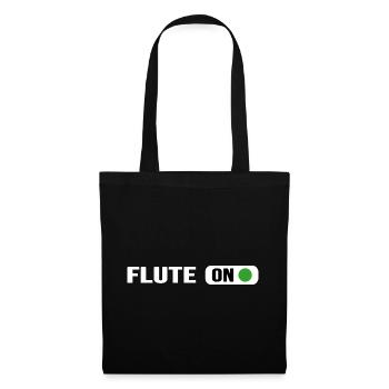 flute brass music concert flutist flute - Tote Bag - black - Front