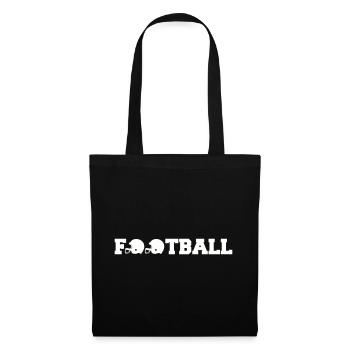 football - Stoffbeutel - Schwarz - Vorne