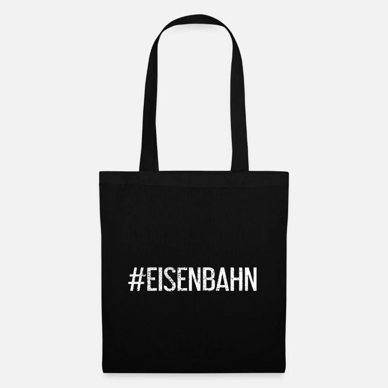 Eisenbahn - Stoffbeutel - Schwarz