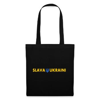 Slava ukraini - Stoffbeutel - Schwarz - Vorne