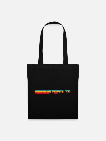Bristol skyline retro - Tote Bag - black