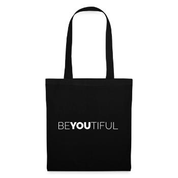 cool sayings beyoutiful logo text typography - Tote Bag - black - Front
