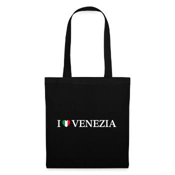 I love Venezia Italien Venedig - Stoffbeutel - Schwarz - Vorne