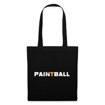 Paintball Gotcha Paintballspieler - Stoffbeutel - Schwarz - Vorne