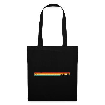 skyline Paris vintage - Tote Bag - black - Front