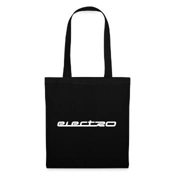 Elektro-Musik-Logo - Stoffbeutel - Schwarz - Vorne