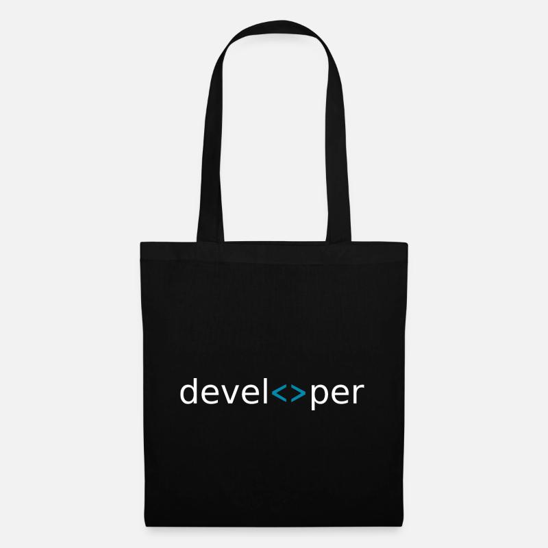 developer - Stoffbeutel - Schwarz