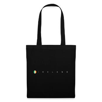 Drapeau de l’Irlande - Sac en tissu - noir - Devant