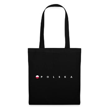 Drapeau de la Polska - Sac en tissu - noir - Devant