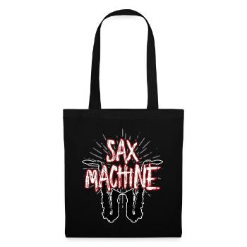 Sax Machine - Saxophone Saxophone Music Instrument - Tote Bag - black - Front
