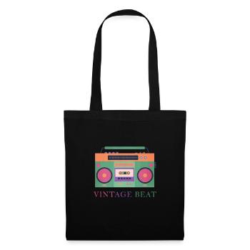 battement cru - Sac en tissu - noir - Devant