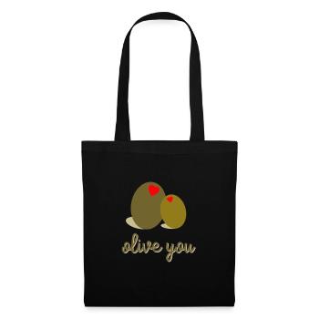 I love you times differently! Funny declaration of love - Tote Bag - black - Front