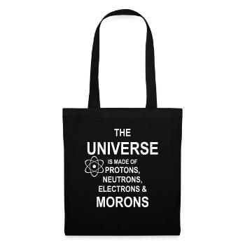 Protons, Neutrons, Morons - Atome, Cadeau - Sac en tissu - noir - Devant