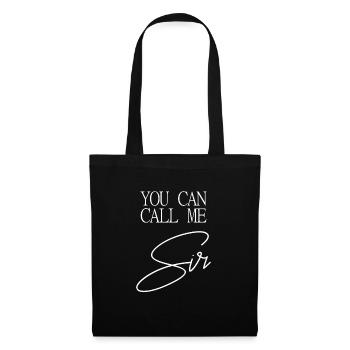 Vous pouvez m'appeler SIR - Sac en tissu - noir - Devant