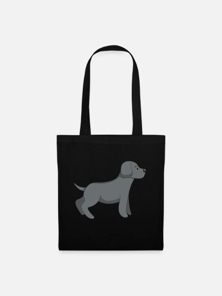 Cute Dog - Stoffbeutel - Schwarz