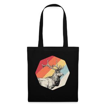 Deer antlers hunter hunting gift - Tote Bag - black - Front