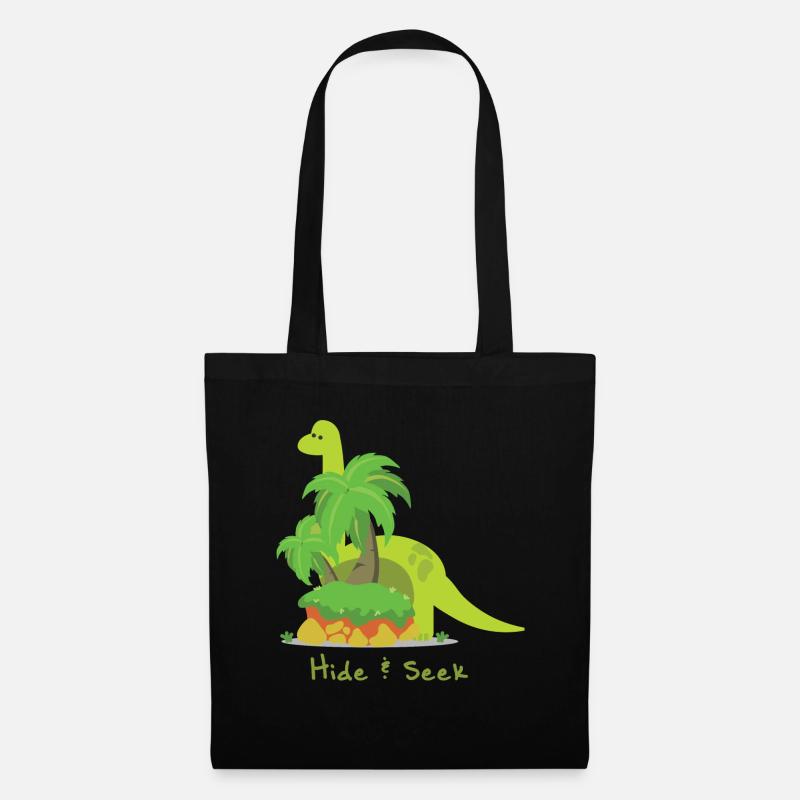 Dinosaurier - Stoffbeutel - Schwarz