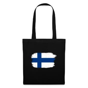 Finnland Helsinki Cool Geschenk - Stoffbeutel - Schwarz - Vorne