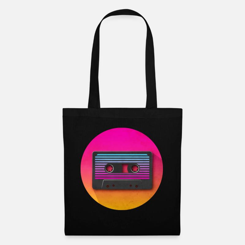 80's cassette icon - Tote Bag - black