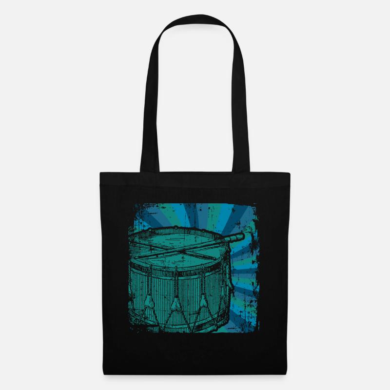 Drums drum - Tote Bag - black