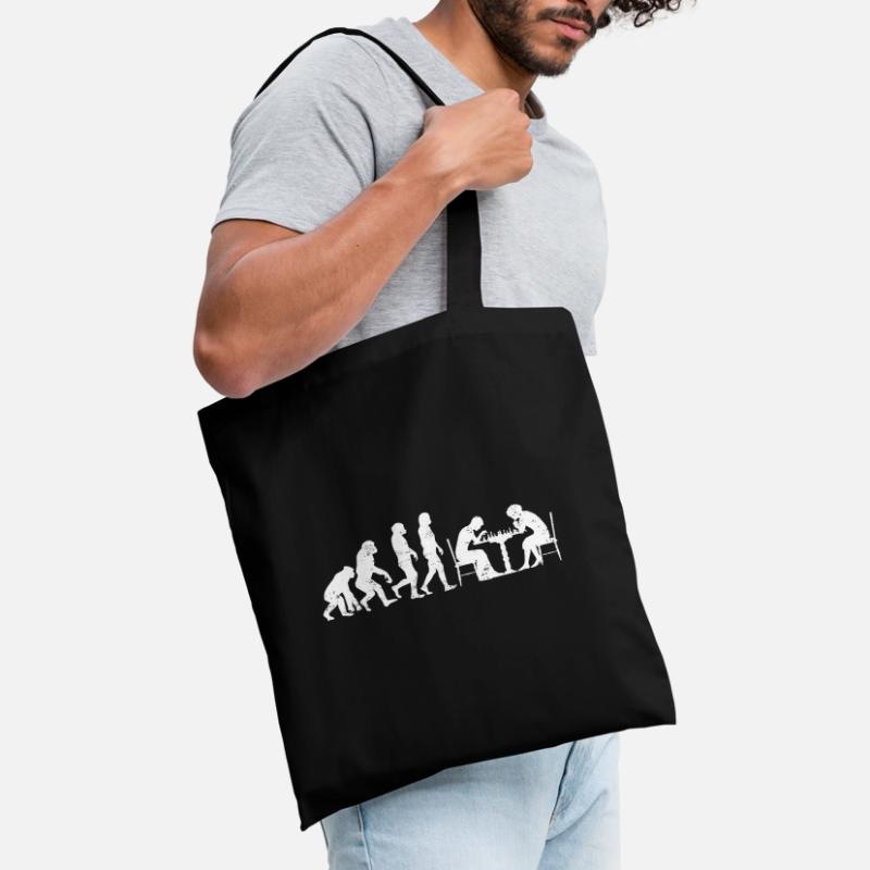 Evolution Chess Players Tote Bag