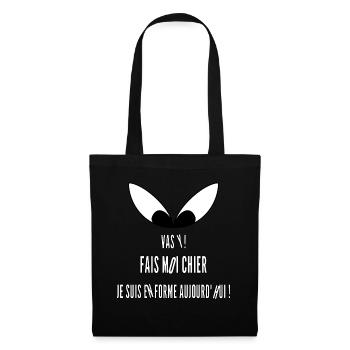 Je Suis En Forme - Sac en tissu - noir - Devant