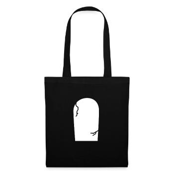 Happy Halloween tombstone bat - Tote Bag - black - Front