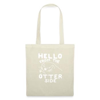loutre dit drôle best-seller animal cool - Sac en tissu - nature - Devant