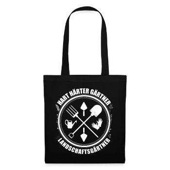 Landschaftsgärtner Geschenk Gärtner - Stoffbeutel - Schwarz - Vorne