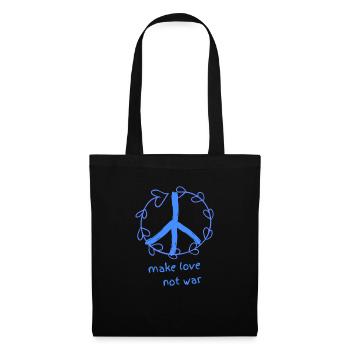 La paix, la paix, la paix mondiale - Sac en tissu - noir - Devant