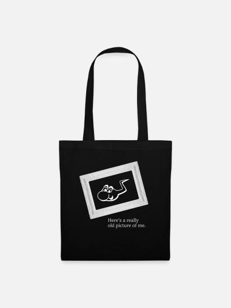 A very old picture of me - sperm - funny - Tote Bag - black