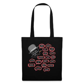 Egon (édition merde tempête) - Sac en tissu - noir - Devant