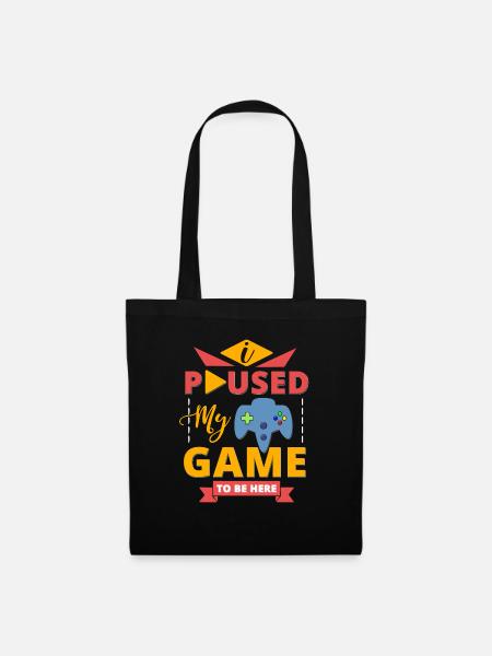 Paused Game - Sac en tissu - noir