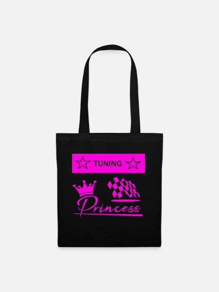 tuning prinzess - Stoffbeutel - Schwarz