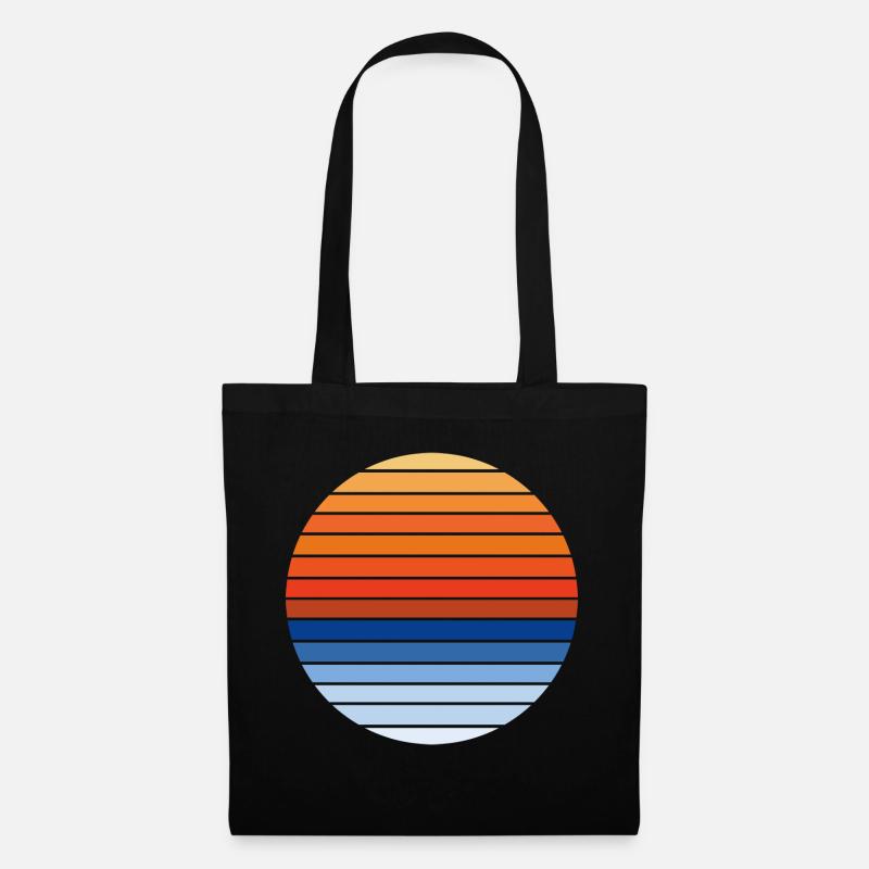 Sonnenuntergang am Meer - Stoffbeutel - Schwarz